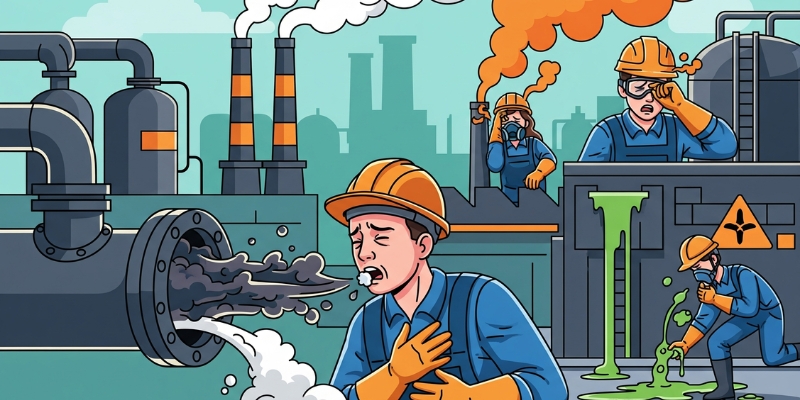 Health Risks of Worker Exposure to Industrial Discharges